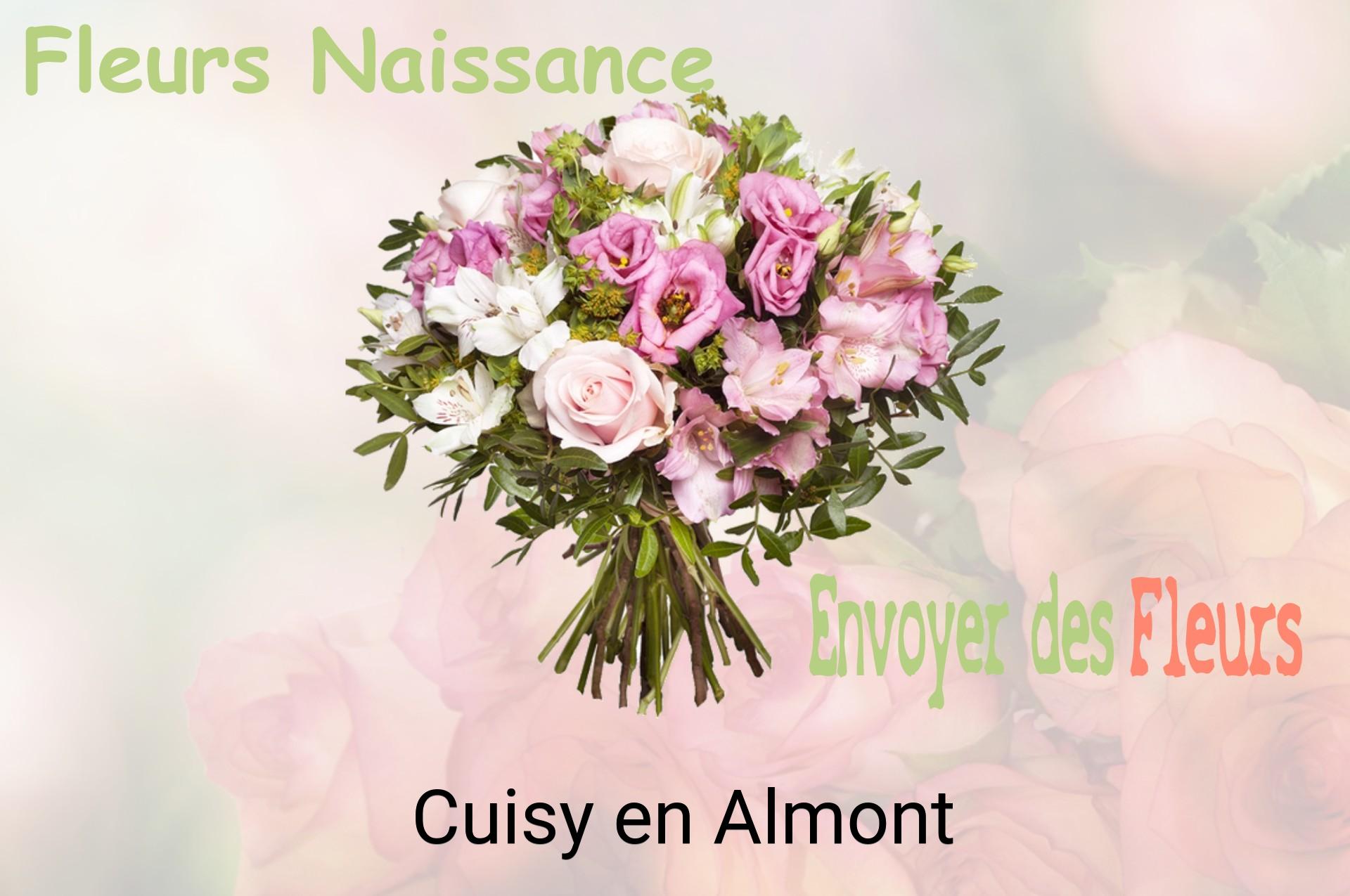 Bouquet de fleurs de naissance livré à Cuisy-en-Almont